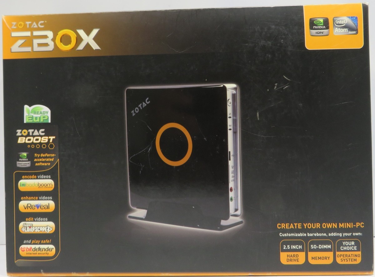 Zotac ZBOX HD-ND02 Mini PC Intel Atom 330 Dual Core CPU Nvidia GPU