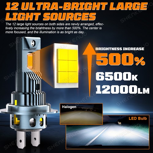 For Mazda 6 2009-2013 Combo LED Headlight Low Beam Bulbs H7 H11 Kit 6500K White - Picture 5 of 18