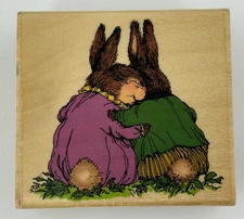 Holly Pond Hill TRUE LOVE G13036 Wood Mount Uptown Rubber Stamps Bunnies