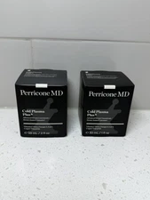 2x Perricone MD Cold Plasma Plus Face 2oz Ea Advanced Serum Concentrate LOT of 2