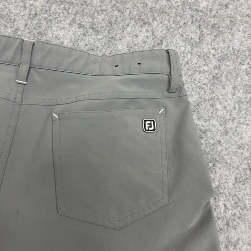 FJ Foot Joy Pants Mens 34x30 Gray Athletic Fit Performance Tech Golf Chino - Picture 11 of 18