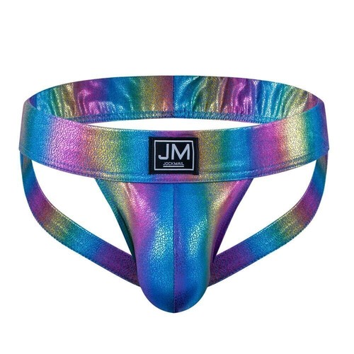 Perizoma slip mutande uomo jock strap morbido ecopelle intimo jockstrap - Foto 12 di 14