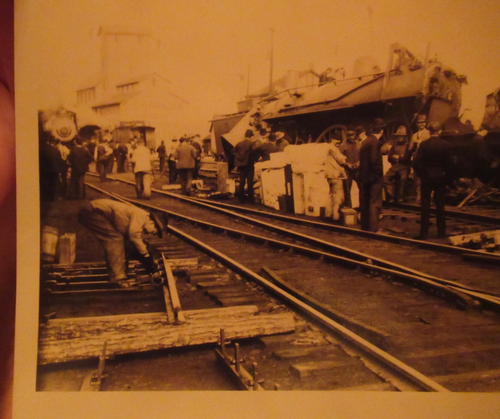 New Haven Railroad Train Wreck Providence RI circa 1900 Walker collezione foto - Foto 2 di 9