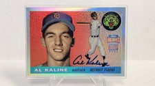 2002 Topps Archives Reserve Auto Card Al Kaline #4 Autograph Refractor Tigers