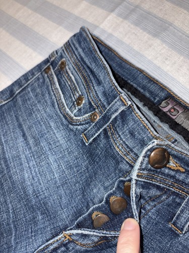 Vintage Denim Joes Jeans Low Rise Button Fly Damen Größe 25 Y2K 25X33 Straight - Bild 5 von 11