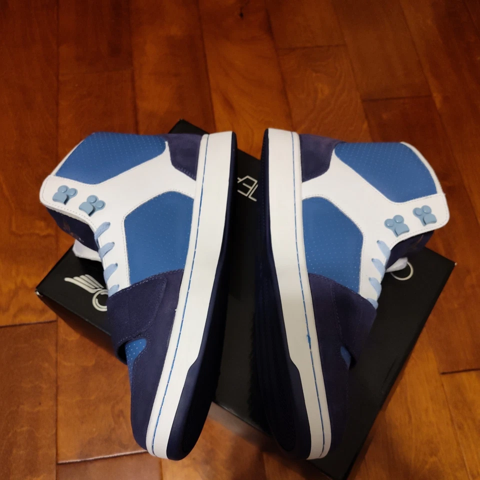 🔥RECREACIÓN CREATIVA Zapatillas altas para hombre 13 CESARIO HI Blue Wave NUEVAS EN CAJA🔥 Foto 3 de 4
