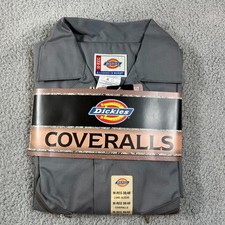 Dickies Coveralls Gray M-Regular 38/40 Long Sleeve Workwear Made in China NWT