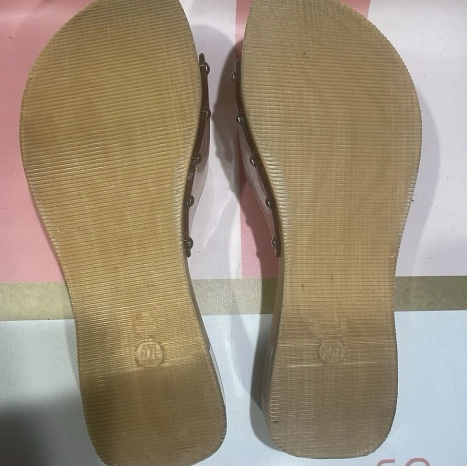 Sandalias vintage Nine West Slide suela de madera mulas Italia 🇮🇹 Y2K talla 8 Foto 4 de 4