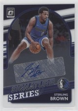 2021-22 Panini Donruss Optic Signature Series Sterling Brown #SS-SBR Auto rv1