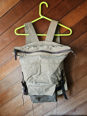#ad #ad Levi’s Waxed Canvas Backpack Gunnison Brown Retro 18x15x5 Hipster Rugged X