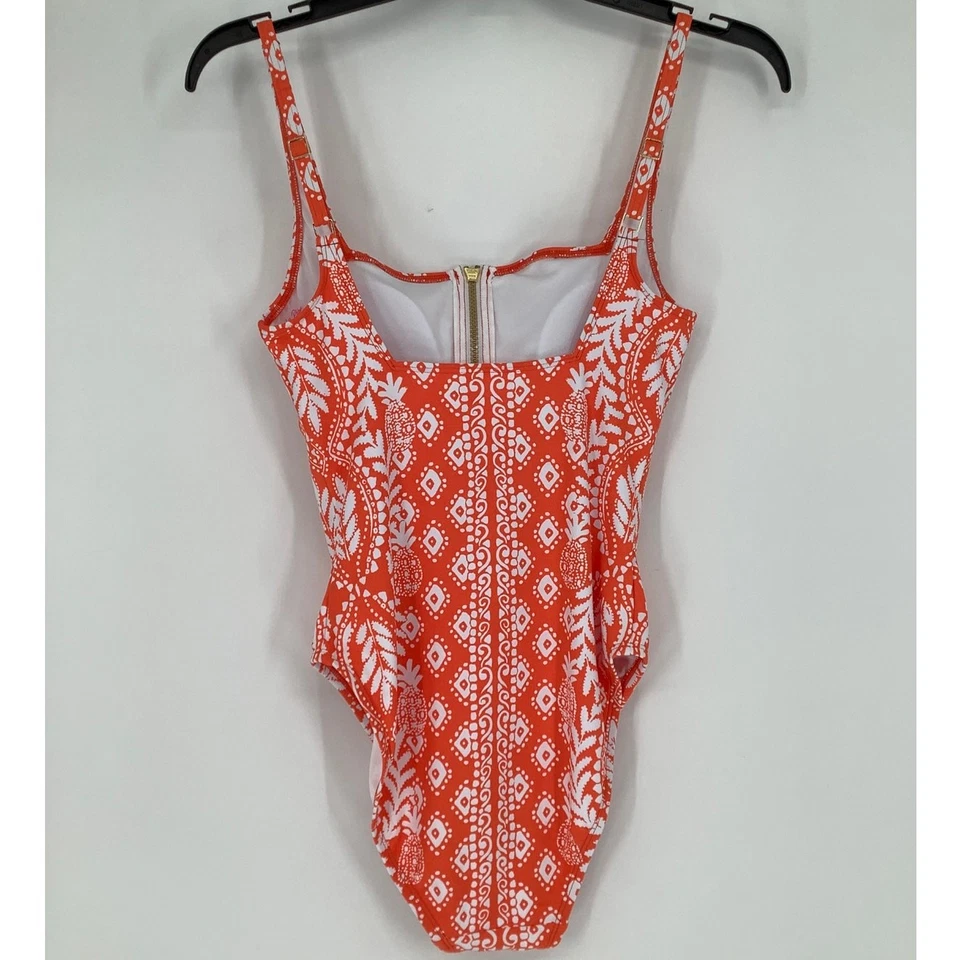 Traje de baño de playa de una pieza Lilly Pulitzer para mujer 2 plumas de flamenco Emil L16-20 Foto 4 de 4