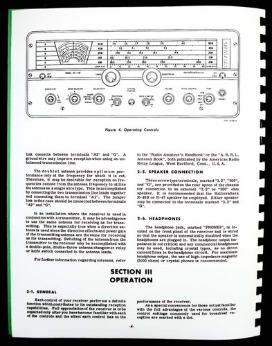 Hallicrafters SX-110 SX110 Odbiornik komunikacyjny Ręczna szynka Radio - Zdjęcie 2 z 2