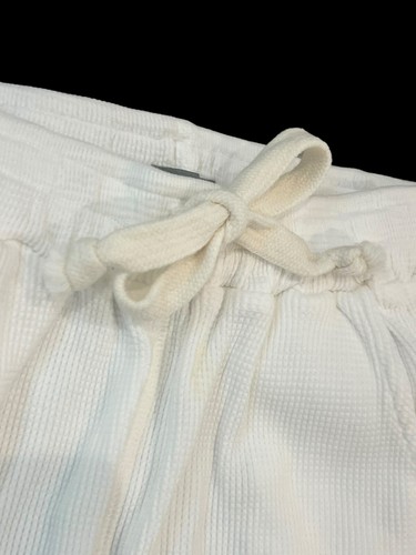 Tocoto Vintage Grey & White Kids Waffle Knit Shorts Organic Cotton BOGO! Size 8 - Picture 4 of 12