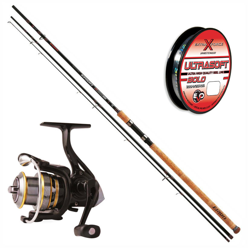 KP3238 Kit Pesca Feeder Canna Erion XT 3,60 m + Mulinello Reiz 4000 + Filo PP KP3238 Kit Pesca Feeder Canna Erion XT 3,60 m + Mulinello Reiz 4000 + Filo PP