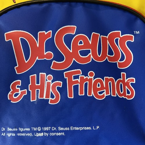 Vintage 1997 Dr. Seuss & His Friends Bookbag Backpack - Picture 3 of 5