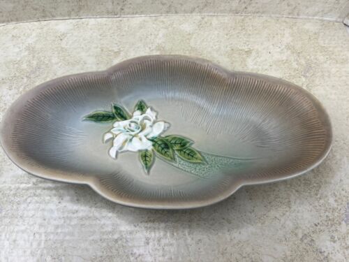 ROSEVILLE KUNSTKERAMIK GARDENIA 631-14" MITTELSTÜCK SCHALE SELTEN!! - Bild 4 von 12