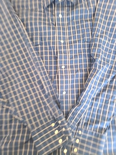 Vintage Wrangler Herren 4XL Hemd gestreift Pearl Snap blau schwarz 90er Cowboy Western