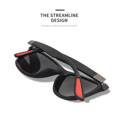 Herren Retro polarisierte quadratische Sonnenbrille Outdoor Schirme Fahrbrille Brille - Bild 9 von 20