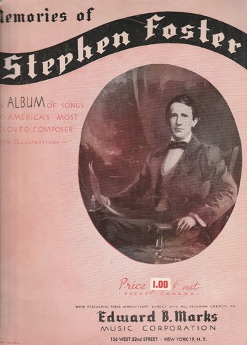 ERINNERUNGEN AN STEPHEN FOSTER ALBUM (1936) - 16 LIEDER NOTEN & ILLUSTRATIONEN - Bild 1 von 4