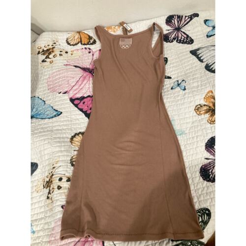 SKIMS Size Large Team USA Sienna Tan and White Olympic Tank Mini Dress NWT - Picture 2 of 7