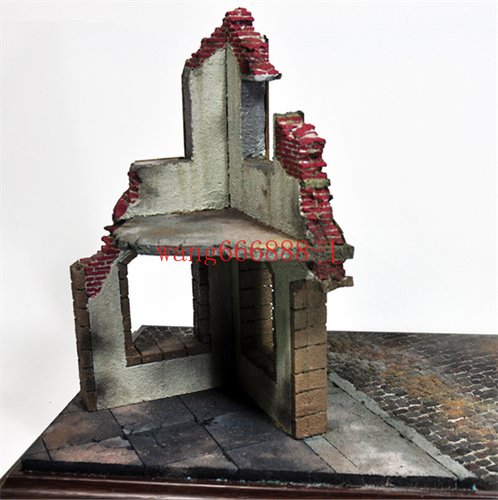 1/35 Scale Dioramas Scenery Layout Warfare Buildings Ruins House DIY Kits - Picture 2 of 11