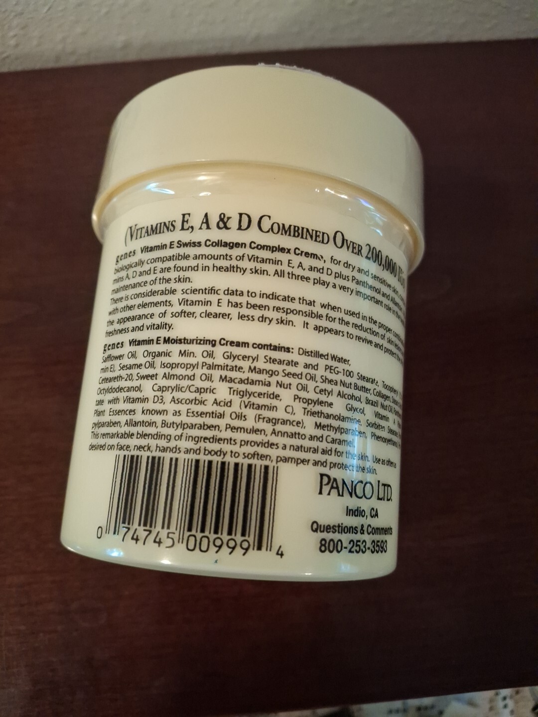 Genes Vitamin E Creme Swiss Collagen Complex 16oz Moisturizing Creme eBay