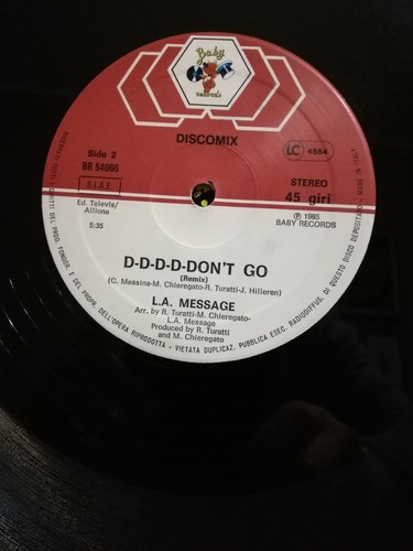 L.A. MESSAGE - DEAD OR ALIVE - D-D-D-D-DON'T GO - EP 45 GIRI VINILE 1985 ITALY - Picture 6 of 7