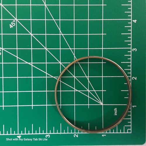 Engraved Broze Tone Bangle Bracelet - Picture 10 of 10