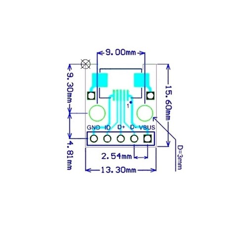USB-Adapter Micro-B auf 2,54 Steckleiste (5 Stück) - für diverse DIY-Anwendungen - Bild 5 von 5