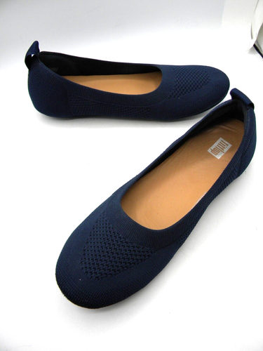 FitFlop Allegro Navy Knit Round Toe Ballet Flats Size EU 41 US 9 - Picture 13 of 13