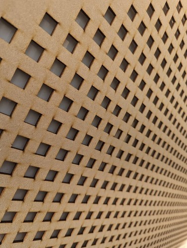 Heizkörperabdeckplatte 3mm MDF Platte, Holzgitter (verschiedene Größen) Muster D7 - Bild 9 von 14