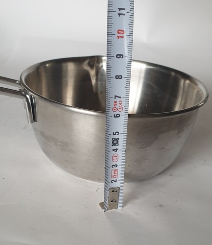 Pentolino METALMAX INOX 18/10, dia 12,5x6h, capacità 0,4L, usato, no induzione - Foto 12 di 12