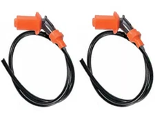 2x Motorcycle Spark Plug Wire+45 Degree Cap 7mm x 20" Wire for 12 V Coil 053-024