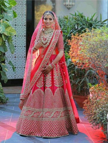 MF-(Bridal) 💃Lehenga choli💃 Rani pink Colour Dulhan Lehenga Choli, Wedding Le - 第 3/3 張圖片