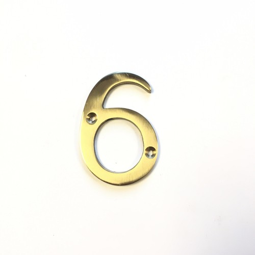 Polished Brass House Door Numbers/Numerals -76mm & Letters -63mm - Picture 8 of 14