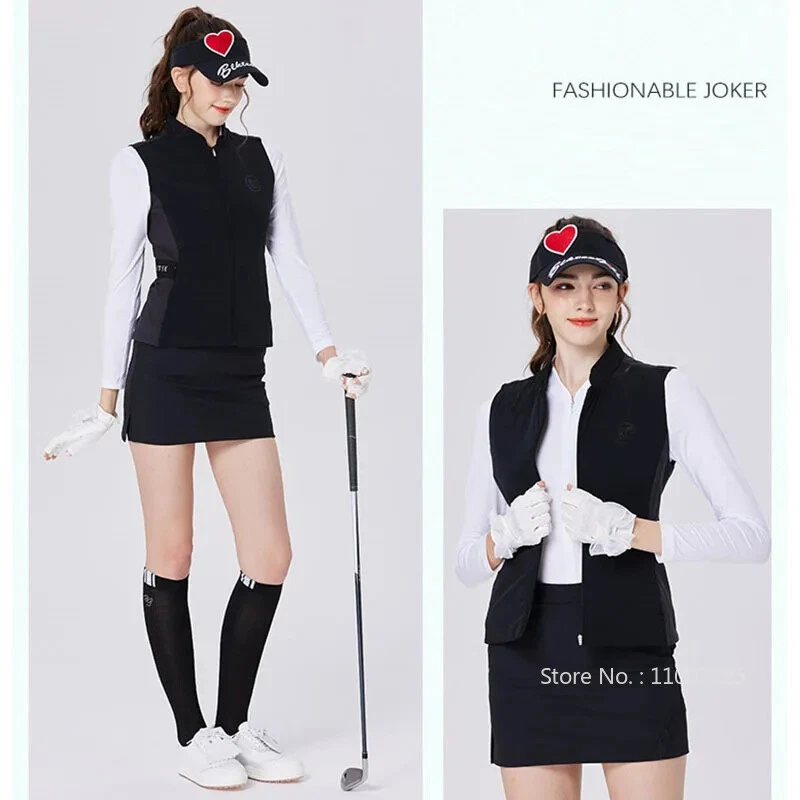 Chaleco a prueba de viento de otoño para mujer - Chaleco ultraligero ajustado cálido sin mangas Foto 2 de 4