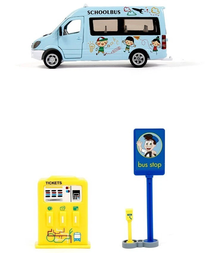 SIKU WORLD Bus Stop Diecast Juego Juguete SK5509 Foto 4 de 4