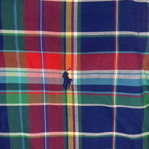 Polo Ralph Lauren Para Hombres S Calce Clásico Camisa Oxford Multi Cuadros con Poni $125 Nueva con Etiquetas - Imagen 6 de 10