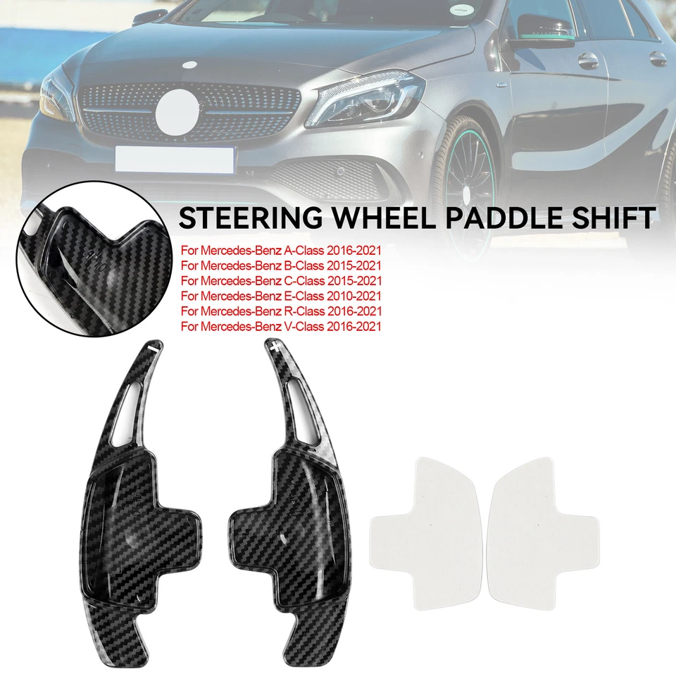 Steering Wheel Shift Paddle Shifter Extension Fit Mercedes-Benz A B C E S G US - Imagem 4 de 4