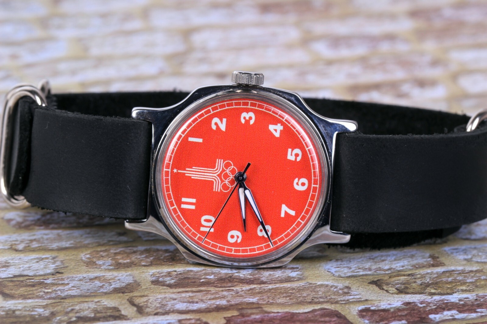 Wrist Watch Pobeda Olympiad 80, Soviet watch, Russian watch, Men's Sport watches Popularny