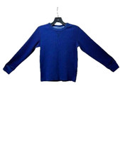 Land's end Kids Unisex pullover long sleeve active shirt Blue sz M 10-12