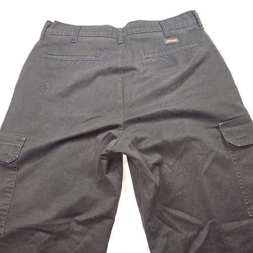 Dickies Black Cargo 34X34 Work Pants Vintage Y2K Distressed Skater Grunge - Picture 13 of 18
