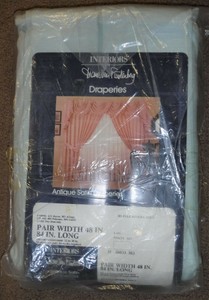 Nos Vtg 80 S Diane Von Furstenberg Sears Antique Satin Draperies