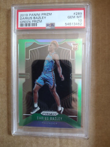 2019-20 Prizm Green #289 Darius Bazley Rookie RC Thunder - PSA 10