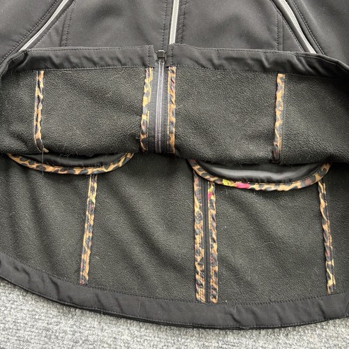 Betsy Johnson Coat Women’s Large Full Zip Black Jacket Neutral Charm Tassels - Picture 6 of 14