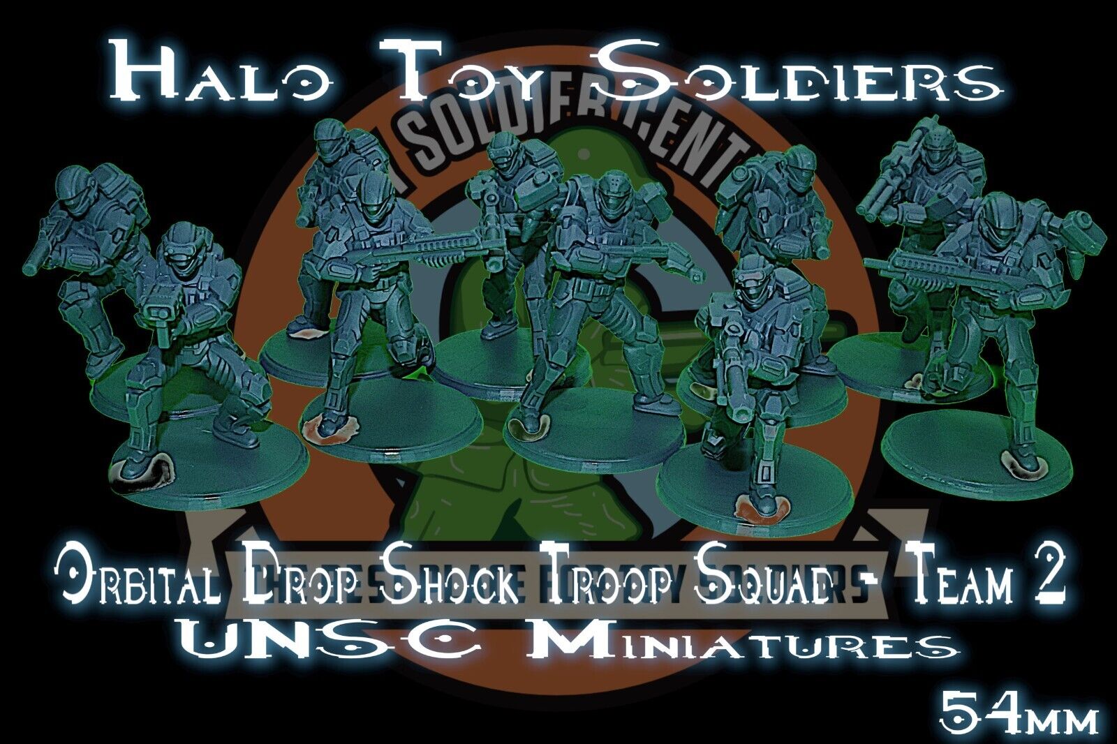 Halo Toy Soldiers - ODST 54mm (1:32 Scale) - 10 Man Squad - Series 2 - Warhammer