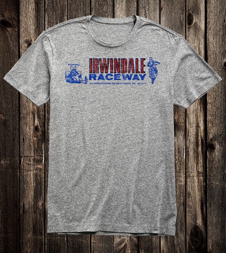 Hot Rod Tee T Shirt Drag Race Racing Nostalgia Irwindale Raceway CA - Picture 3 of 9