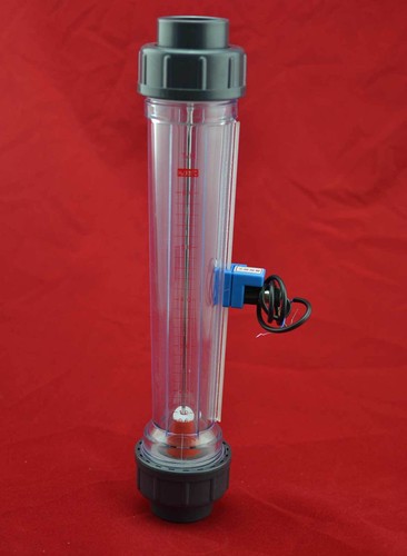 LZS-32A plastic tube water rotameter with flow alarm swith upper or lower limit - Picture 2 of 3