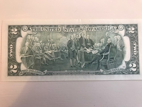 Kennedy Colourised 2 Dollar Bank Note - Picture 3 of 5