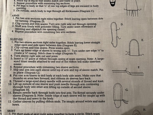 Cranston Print Works Co. - Sewing Panel - Homespun Hannah - An Americana Doll - Picture 4 of 8